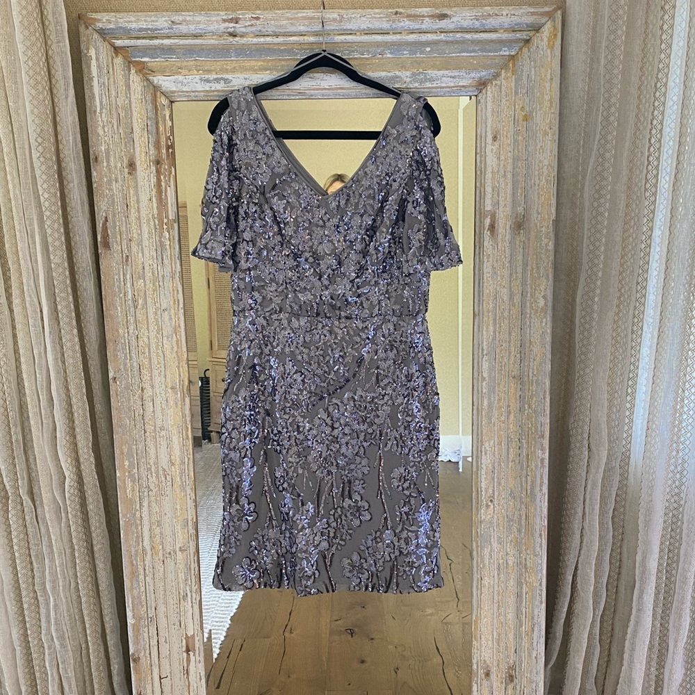 Alex Evening sequin dress. Worn once for a few hours. Size 14